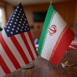 estados unidos iran banderas