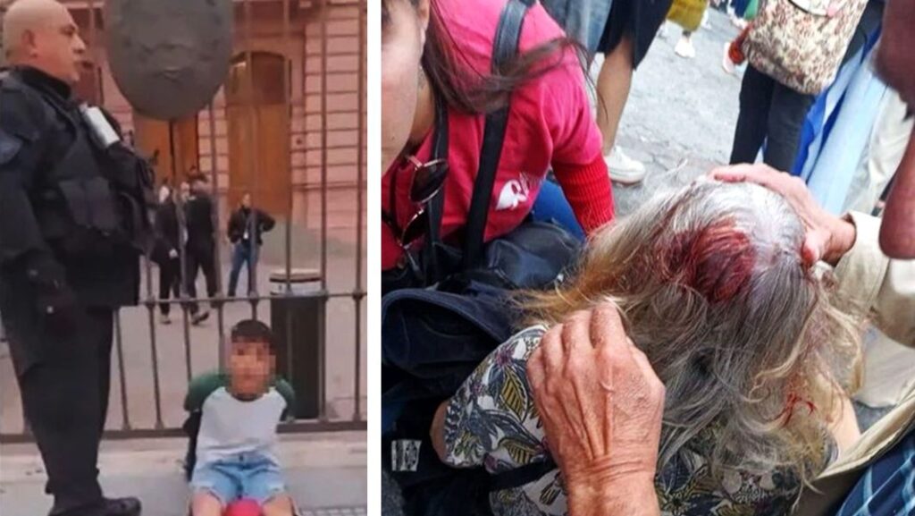 marcha represion jubilados menor detenido