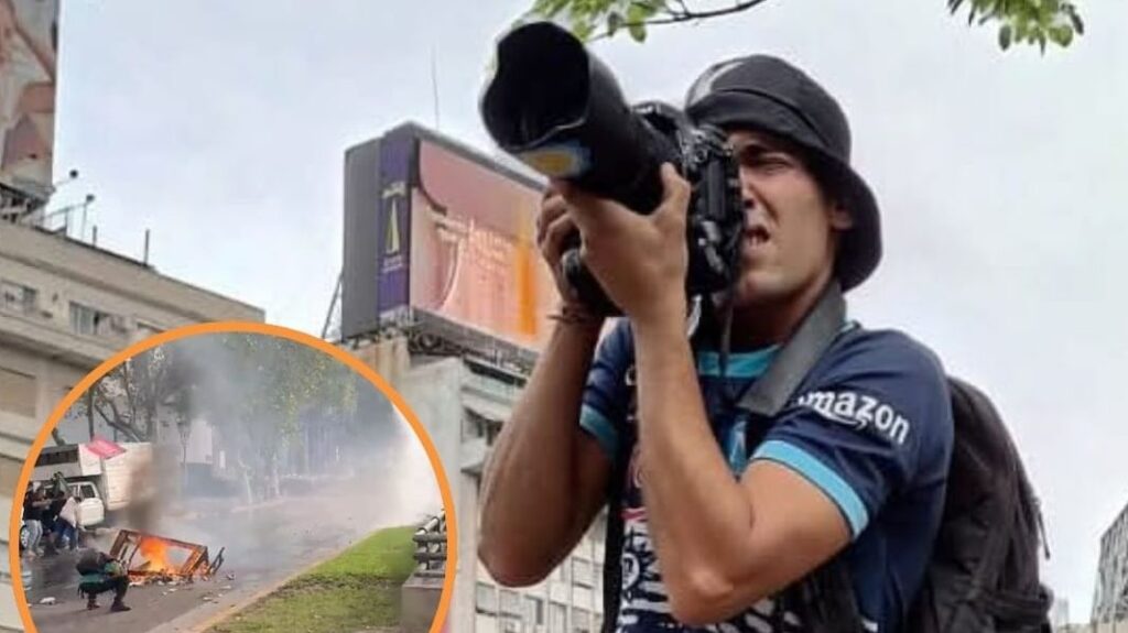 fotografo corrido por milei