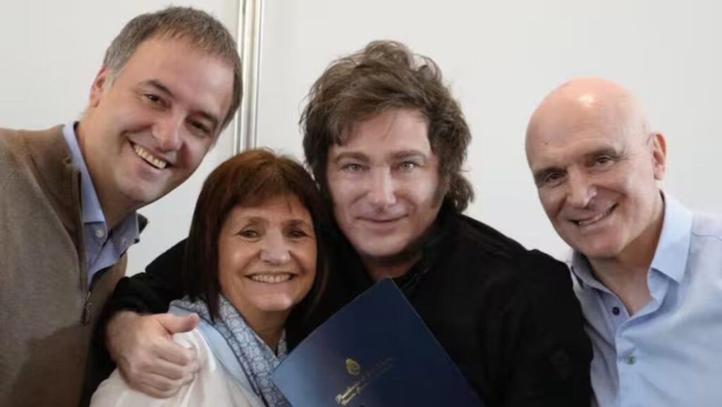 milei bullrich espert y adorni