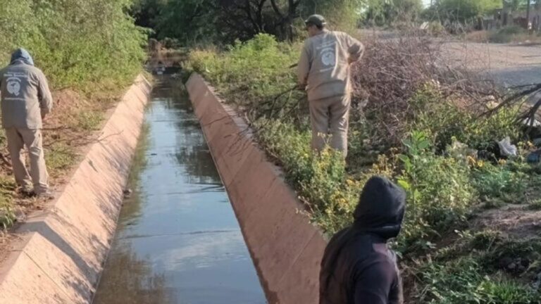 limpieza canal monte quemado