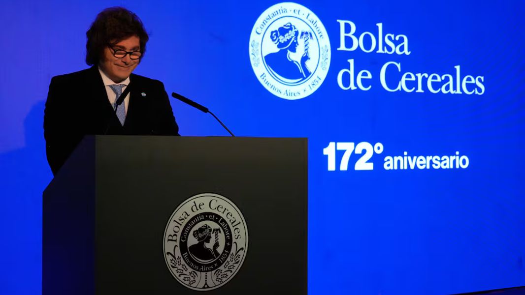 javier milei sonrisa anuncio