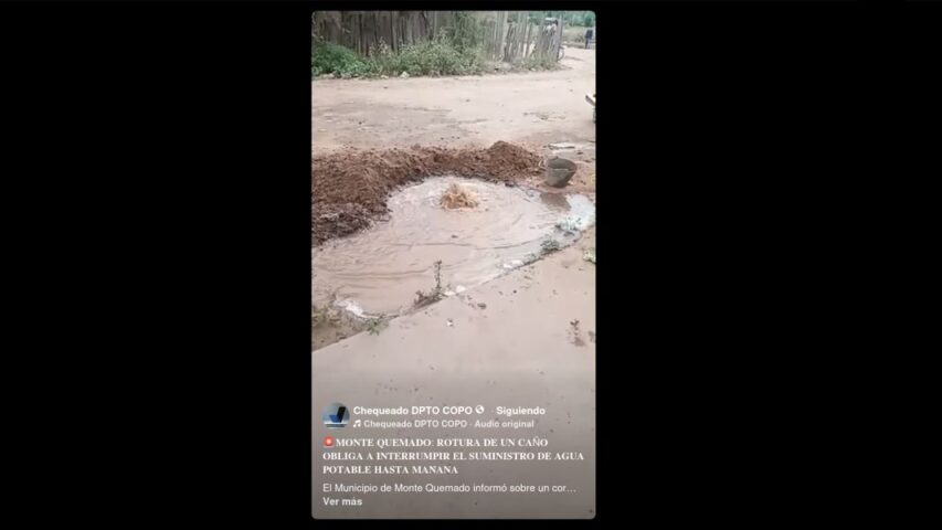 monte quemado caño roto